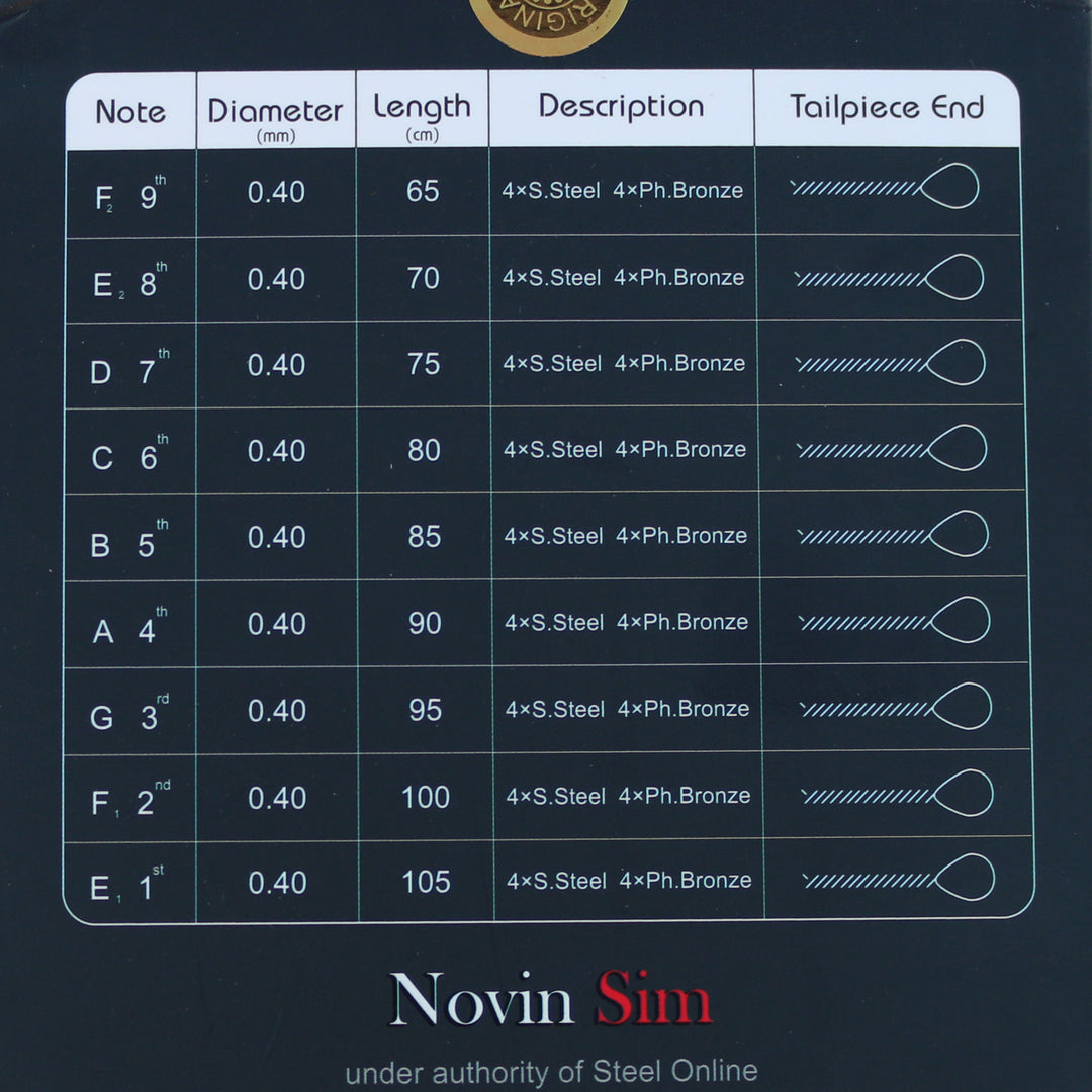 Premium santoor strings NSS-209 by Novin
