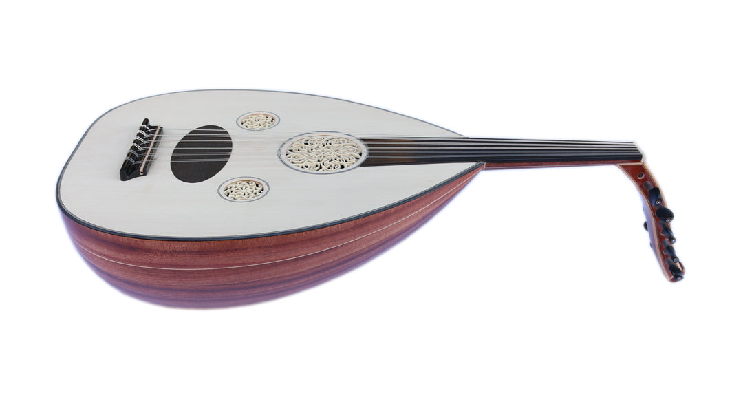 Turkish stage electric oud HSO-302E playable as both acoustic and electric