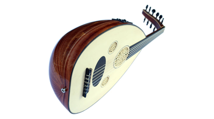 Turkish professional electric oud HSO-302E with walnut bowl and spruce face