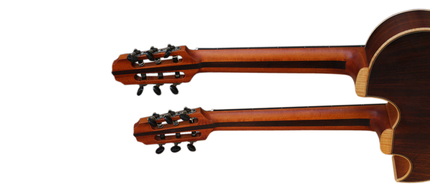 Sala Double Neck Classical Guitar and Fretless Guitar SGP-2