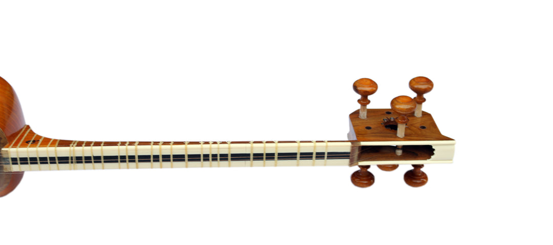 Kalhor Mehran Persian tar KMT-306 double-bowl lute with carved details