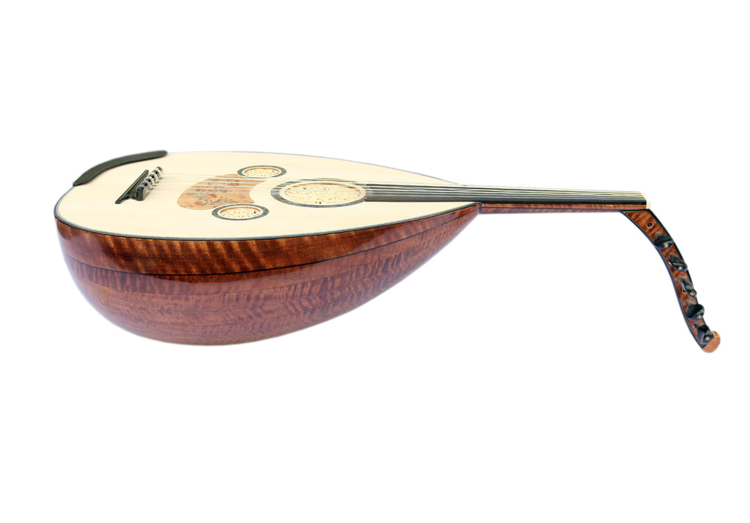 Figured walnut and spruce Turkish oud by Sala Muzik