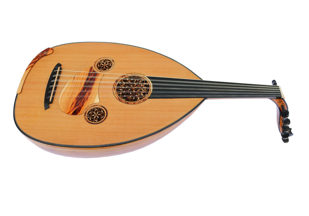 Apricot and cedar Turkish oud by Miras Lute