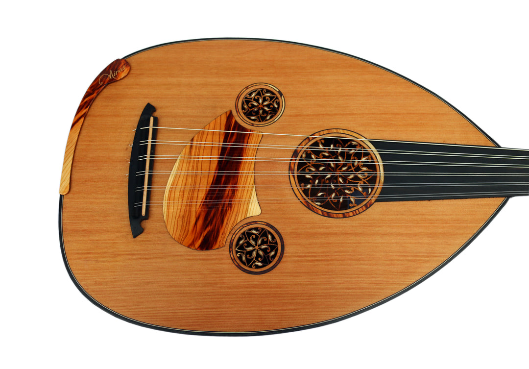 Handmade Turkish oud MRS-11 with all-apricot bowl, neck and pickguard