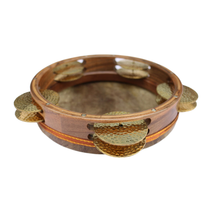 Sala fish skin riq FSH-5 traditional Arabic percussion with brass jingles