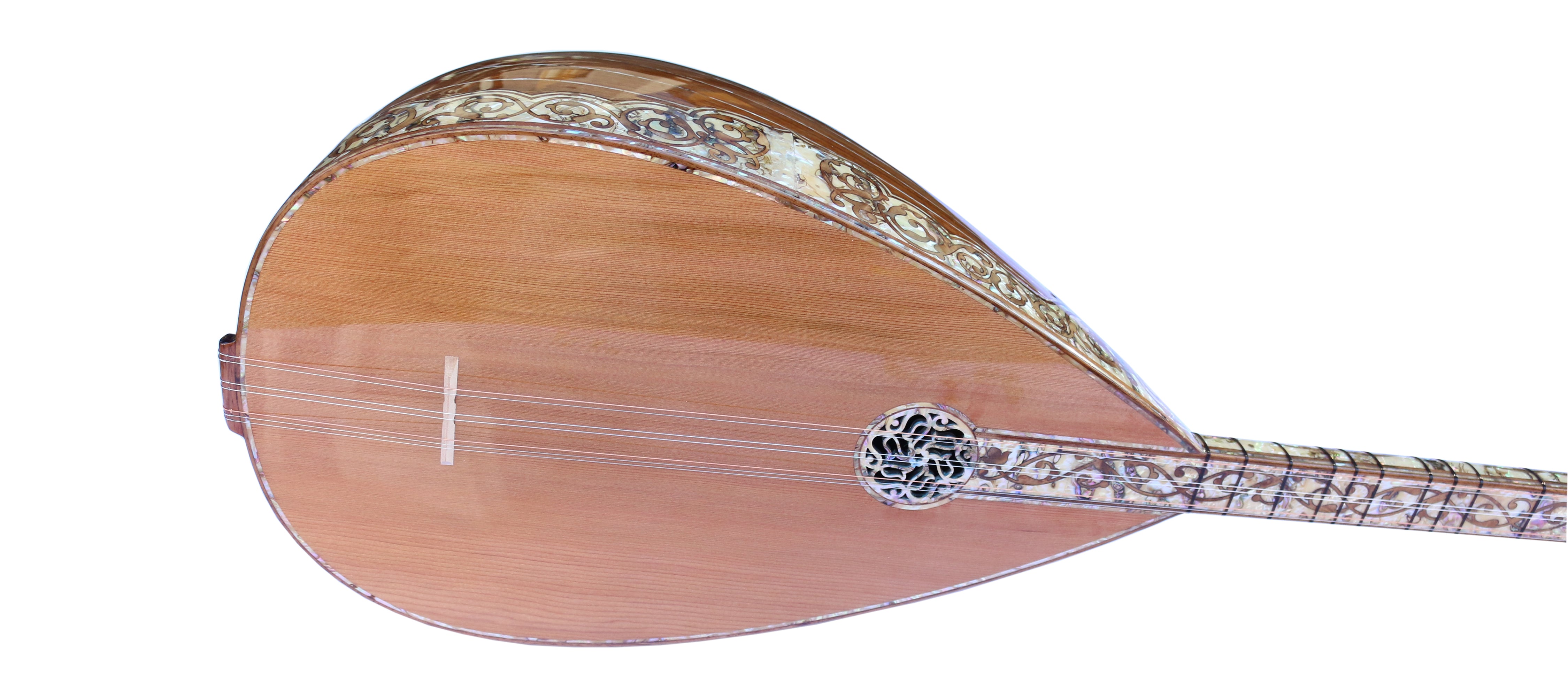 Perlmuttbesetzte Langhals-Baglama PEARL-1 von Sala