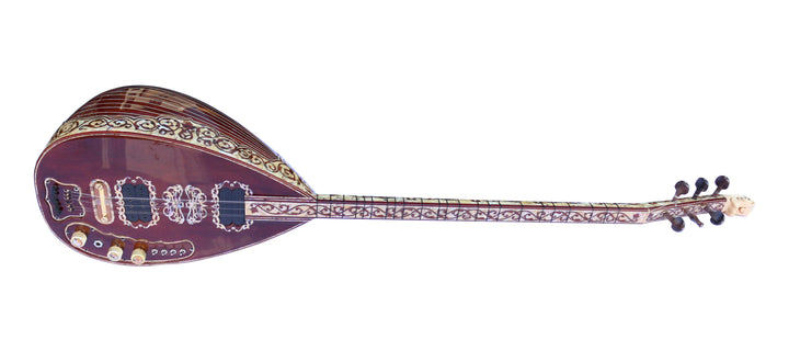 Custom electric saz PEARL-2 with pearl inlays by Sala