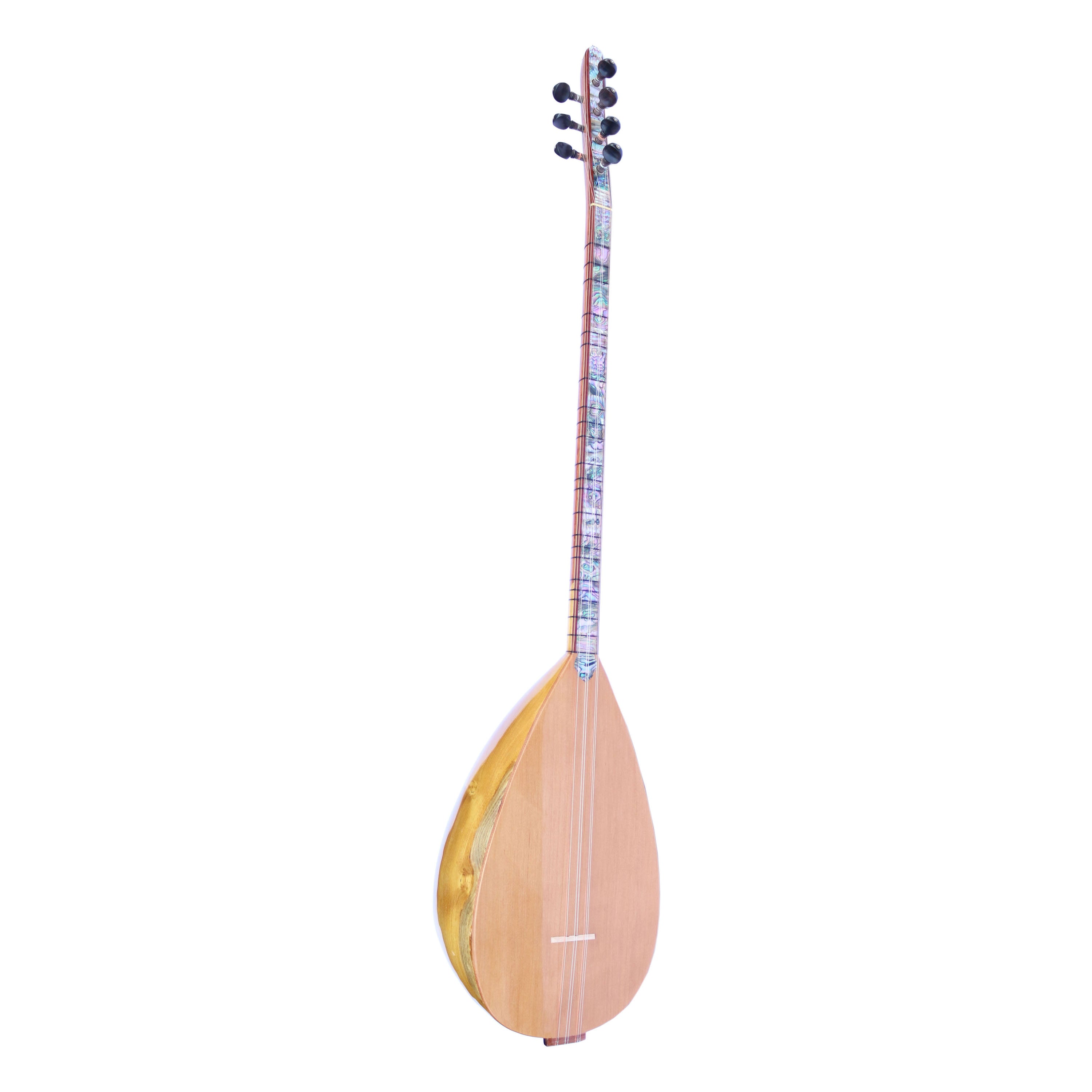 Special Long Neck Carved Mulberry Baglama Saz OSL-404