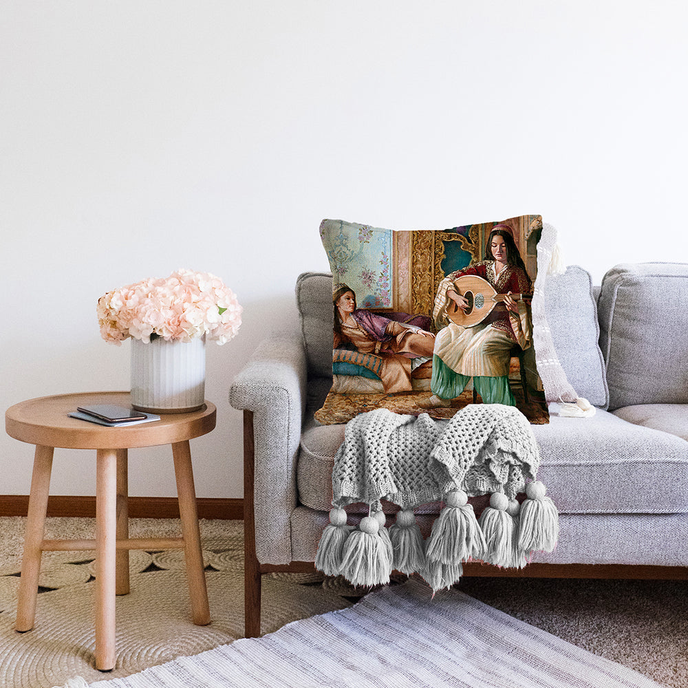 Sala Oud-Design Dekokissen für ethnische Musikenthusiasten