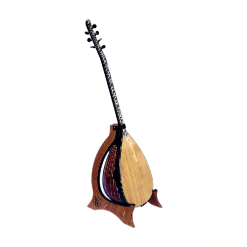 Baglama saz stand KOS-206 wooden display stand by Handike