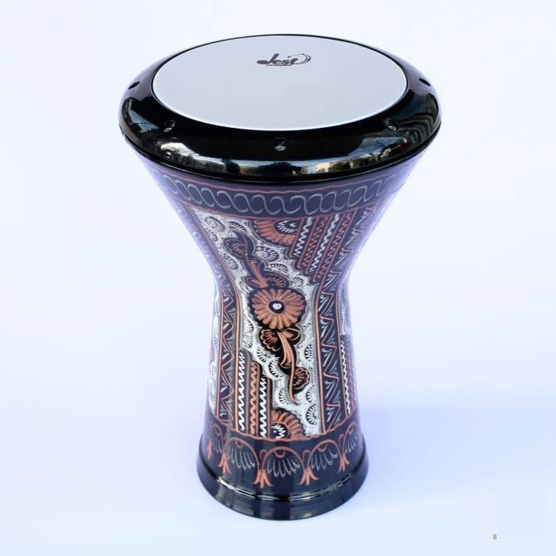 Dest Percussion Egyptian doumbek DED-322A with hand engraved aluminum body