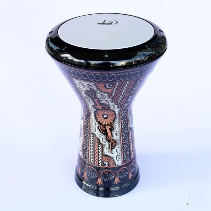 Dest Percussion Egyptian doumbek DED-322A with hand engraved aluminum body