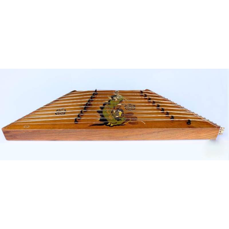Sadeghi painted 9 kharak santoor SRS-309 with decorative artwork