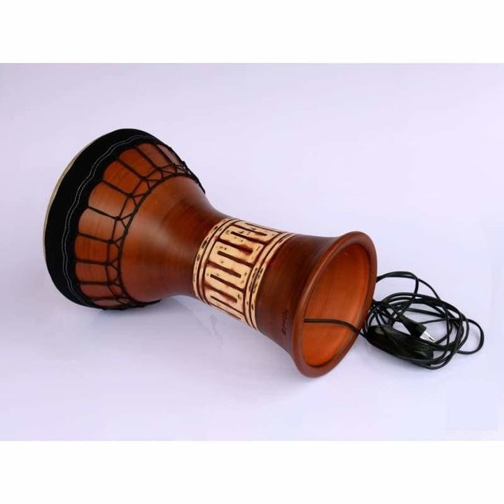 Emin Percussion clay ceramic solo darbuka EP-004-A goat skin head