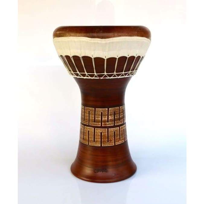 Emin Percussion clay solo darbuka EP-104-A with goat skin head