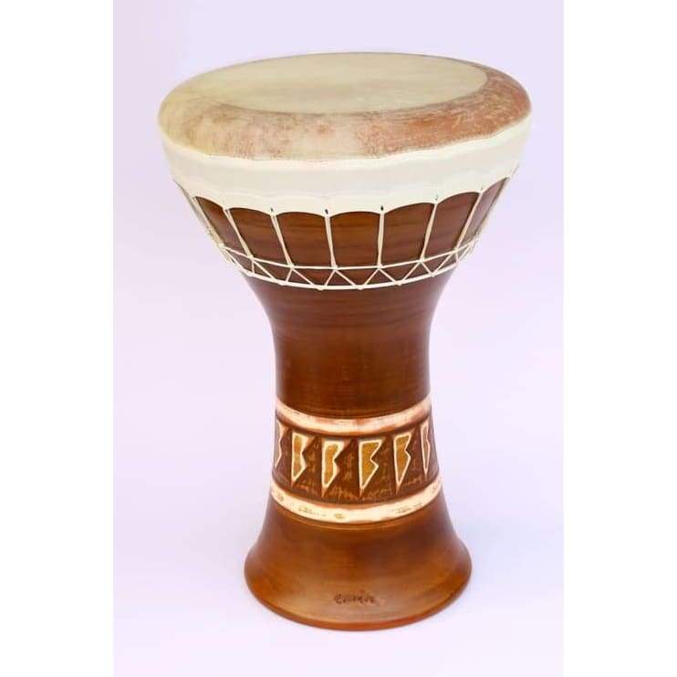 Emin Percussion clay medium bass darbuka EP-004-B with ceramic body