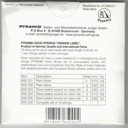 Professional Oud Strings Arabic Syrian Tuning Pyramid PSO-650