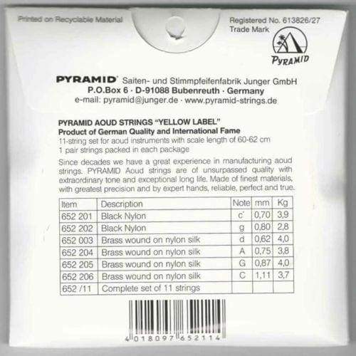 Pyramid arabisch-syrische Oud-Saiten PSO-652 Verpackungsdetail