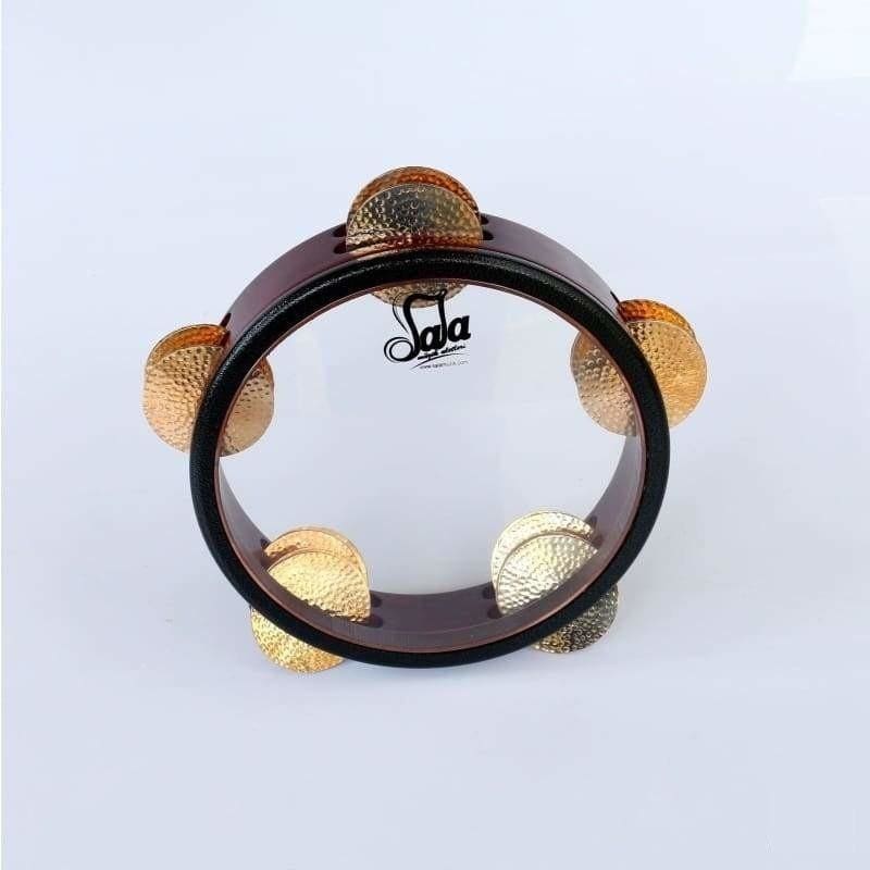 Riq SR-212D by Sala Arabic tambourine with brass cymbal jingles