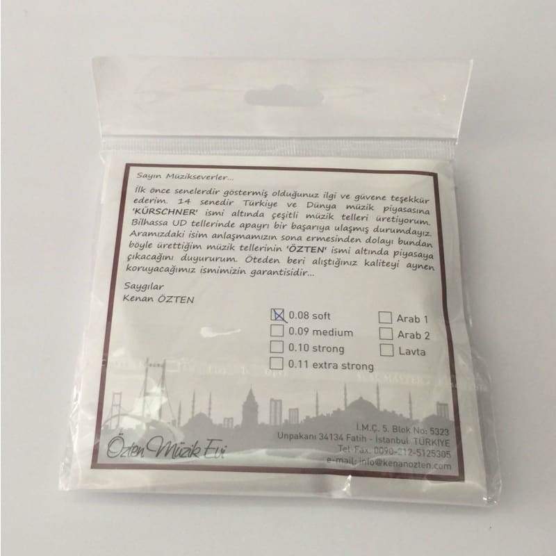 Turkish oud strings OSO-304 by Ozten complete set
