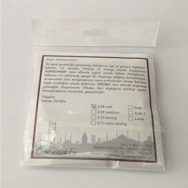 Turkish oud strings OSO-304 by Ozten complete set