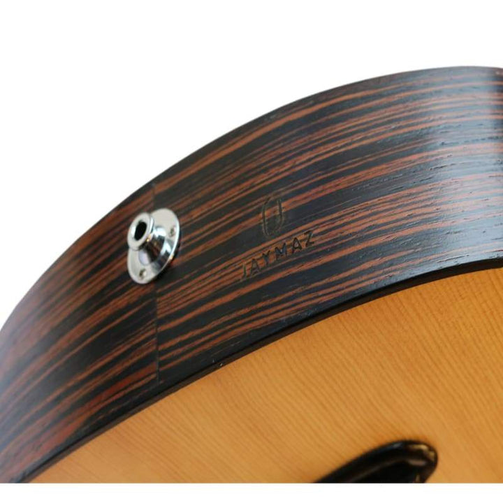 Ebony and spruce electric oud PROUD-4 with under-saddle pickup tuned D A E B F sharp C sharp