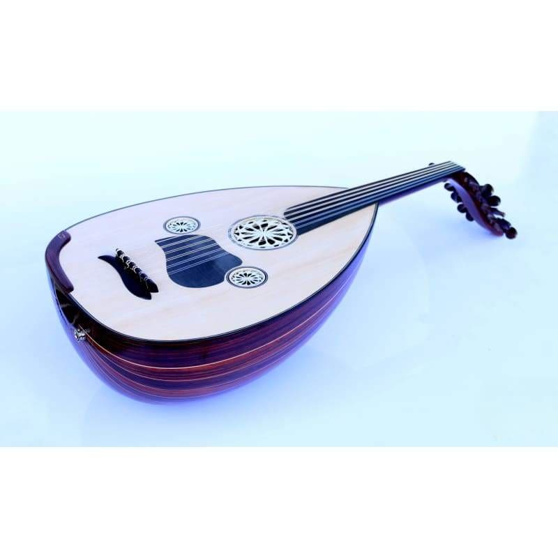 Turkish oud CMO-402 handcrafted by master luthier Mehmet Caymaz with ebony pickguard