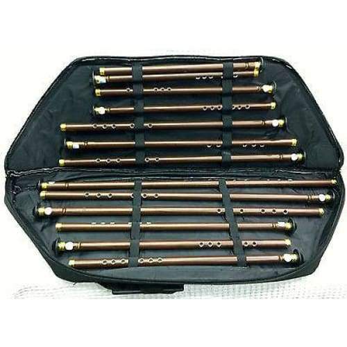 Trir Music 13 piece plastic ney set with all key sizes