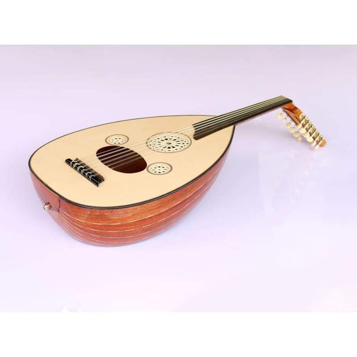 Mahogany Turkish electric oud AOK-301G by Sala
