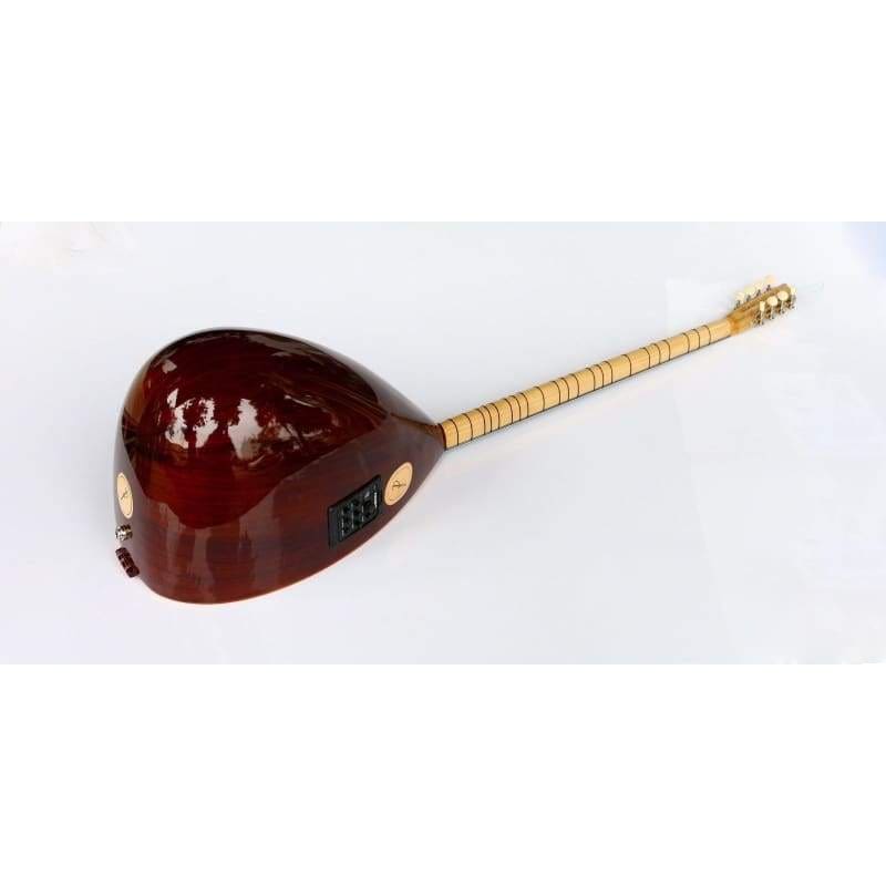 Walnut long neck baglama saz ASL-302GEQ by Sala Muzik